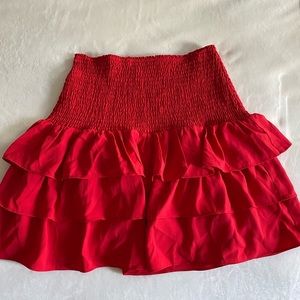 Amanda Uprichard Red skirt size small